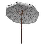 Safavieh Sydney 6.5 Ft Umbrella , PAT8502 - White/Black Polka Dot