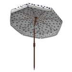 Safavieh Sydney 6.5 Ft Umbrella , PAT8502 - White/Navy Polka Dot