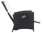 Safavieh Herdla Recliner Chair , PAT9021 - Black/Beige
