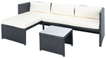 Safavieh Bronson 3 Pc Sofa Set , PAT9022 - Black/Beige