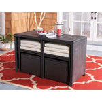 Safavieh Dranda 5 Pc Dining Set , PAT9023 - Black / Beige