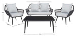 Black Rope/Grey Cushion - Black Rope/Grey Cushion