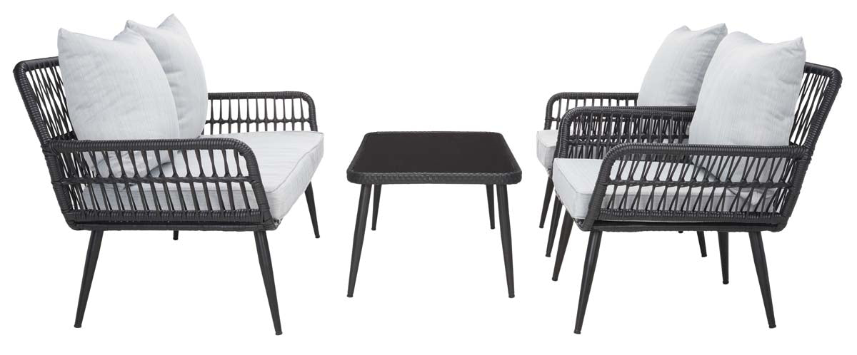 Black Rope/Grey Cushion - Black Rope/Grey Cushion