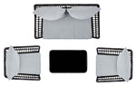 Black Rope/Grey Cushion - Black Rope/Grey Cushion