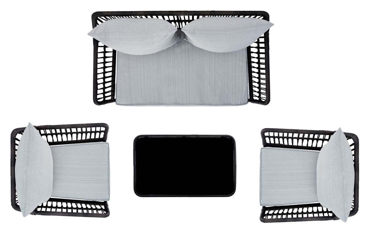 Black Rope/Grey Cushion - Black Rope/Grey Cushion
