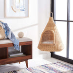 Safavieh Tifa Cat Bed W/ Cushion , PET6501 - Natural Honey / White