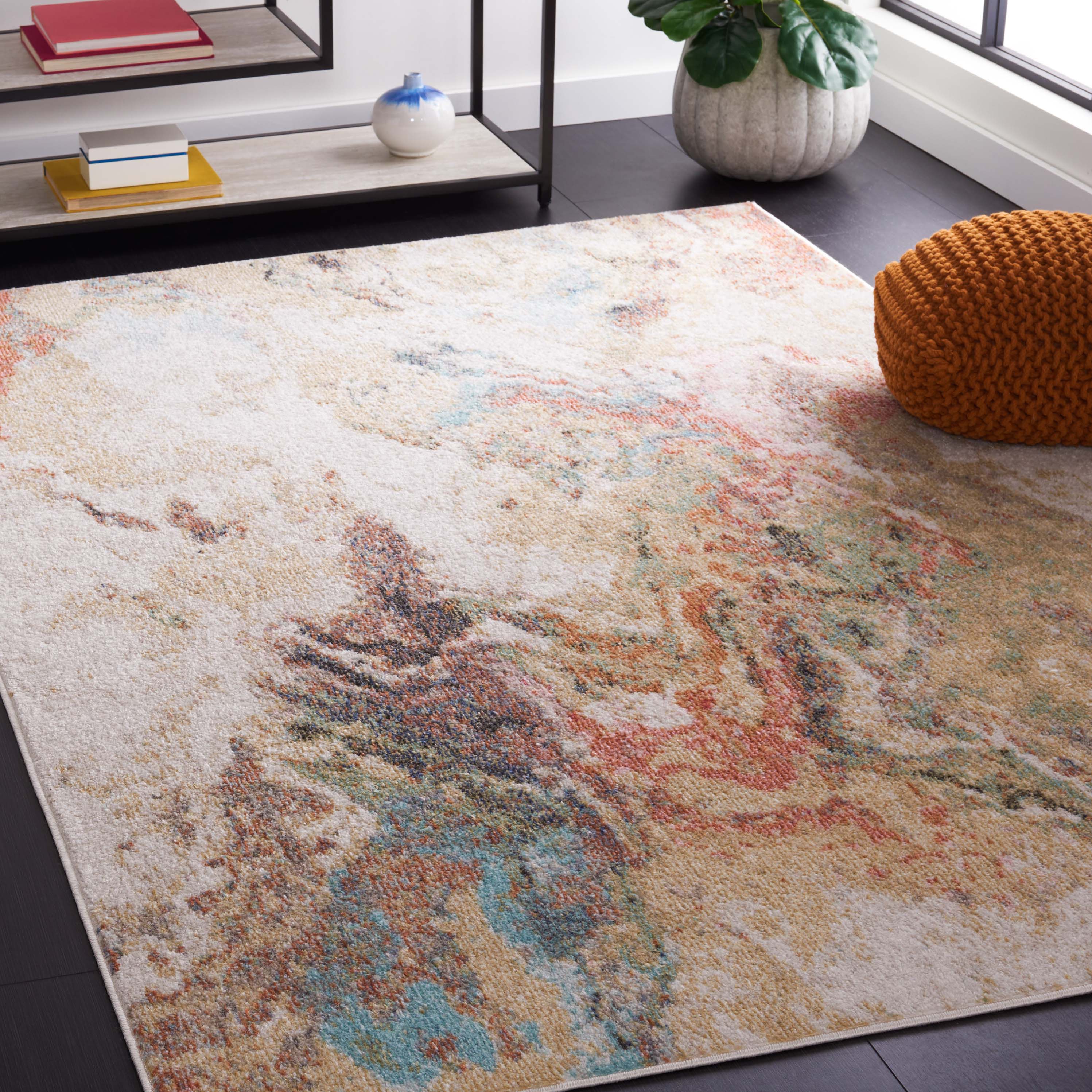 Safavieh Phoenix 504 Rug, PHX504 - Ivory / Gold Rust