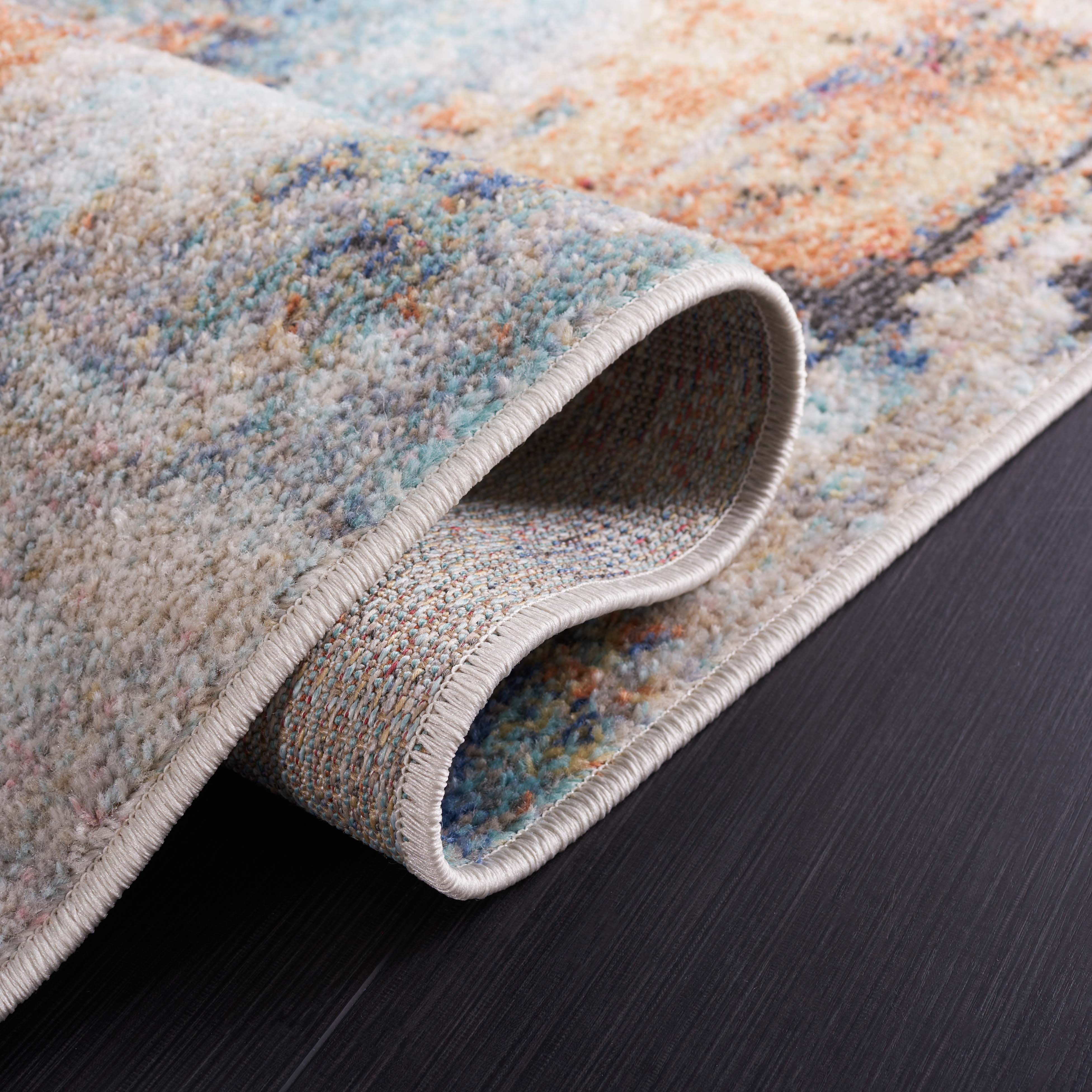 Safavieh Phoenix 510 Rug, PHX510 - Aqua / Gold Rust