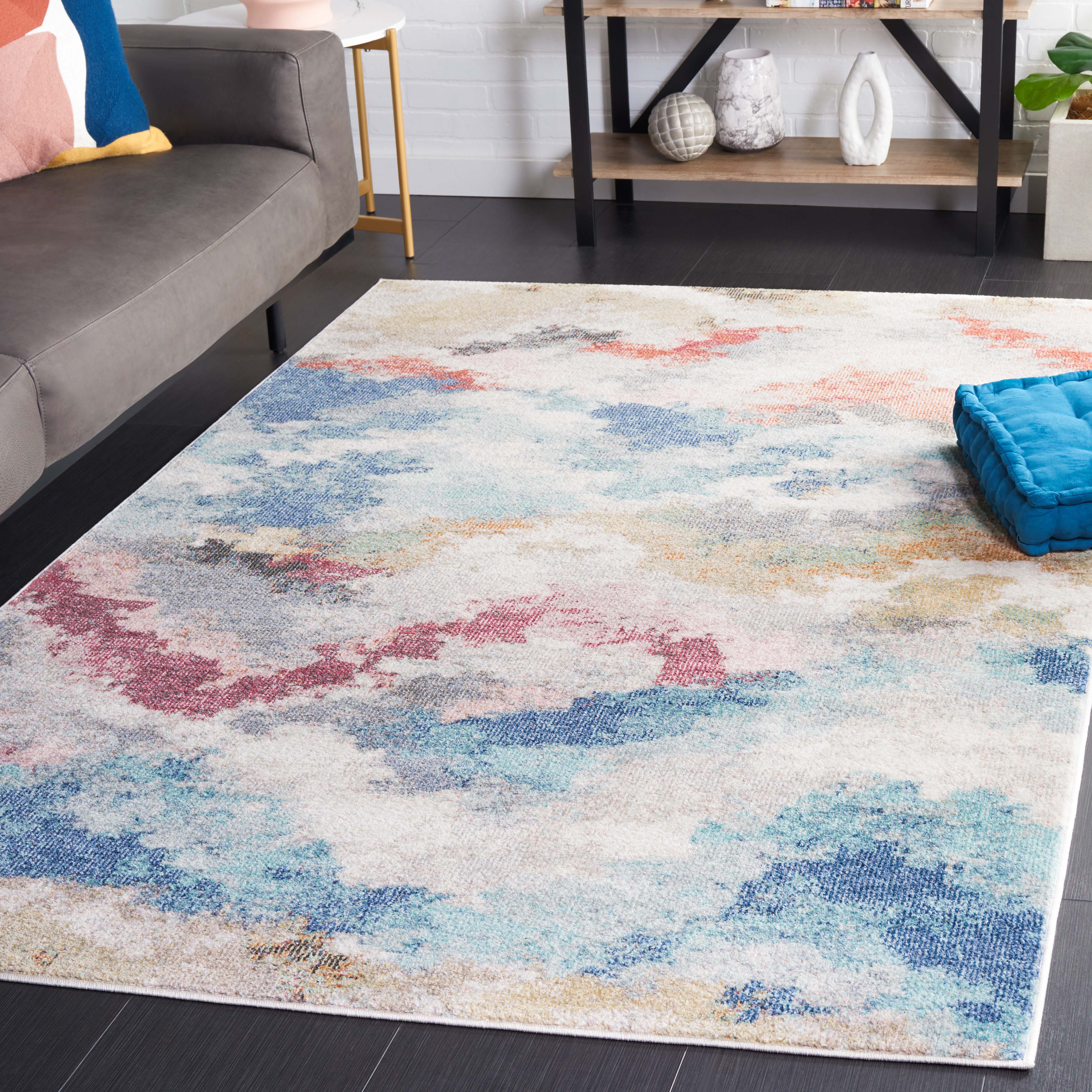 Safavieh Phoenix 551 Rug, PHX551 - Ivory / Blue Rust