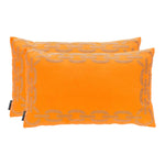 Safavieh Sibine Pillow, PIL156 - Orange 12 x 20 (Set of 2)