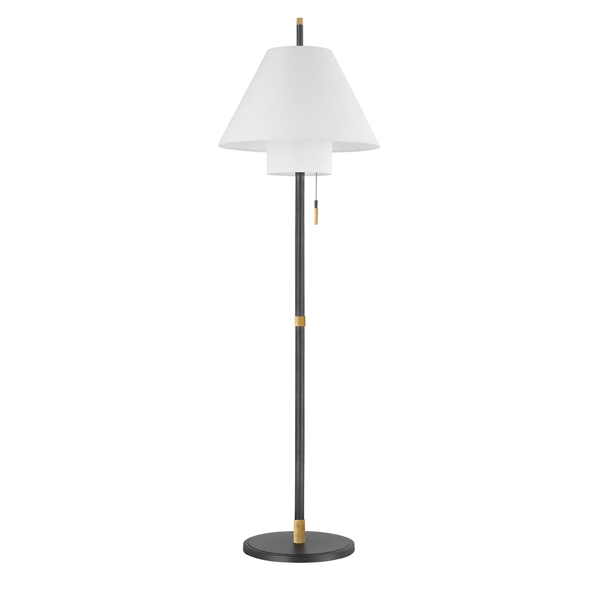 Hudson Valley Lighting Glenmoore 1 Light Floor Lamp - Aged Brass