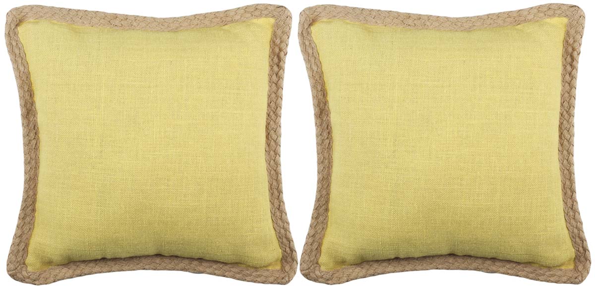 Safavieh Sweet Sorona Pillow , PIL260 - Yellow