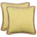 Safavieh Sweet Sorona Pillow, PIL260 - Yellow