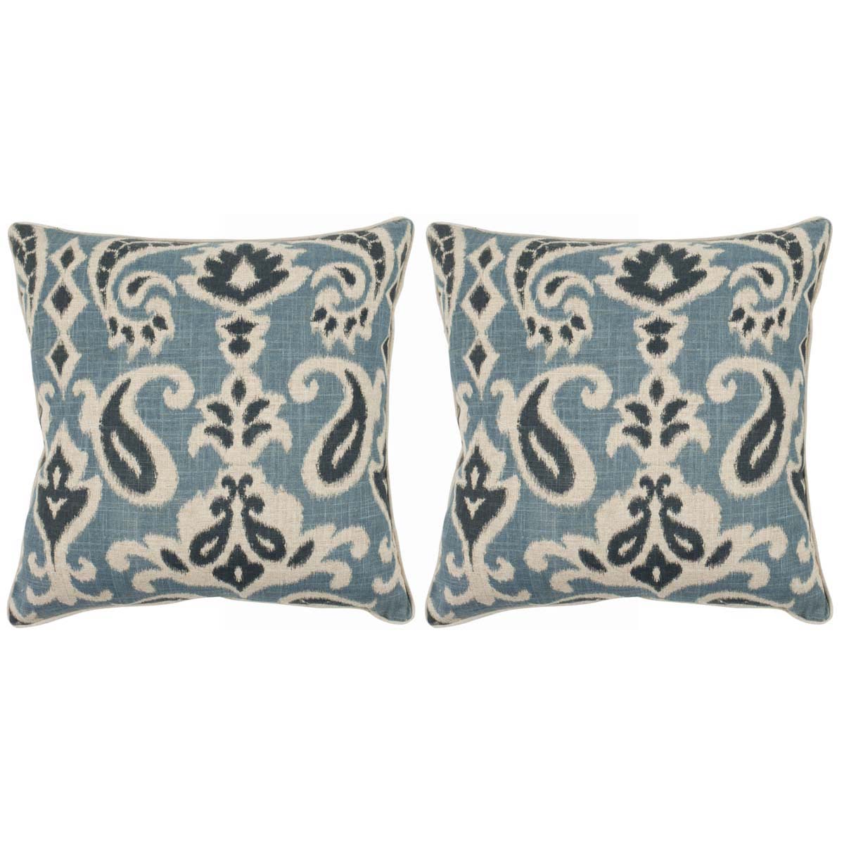 Safavieh Dylan Pillow, PIL834 - Blue (Set of 2)