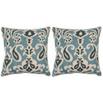 Safavieh Dylan Pillow, PIL834 - Blue (Set of 2)