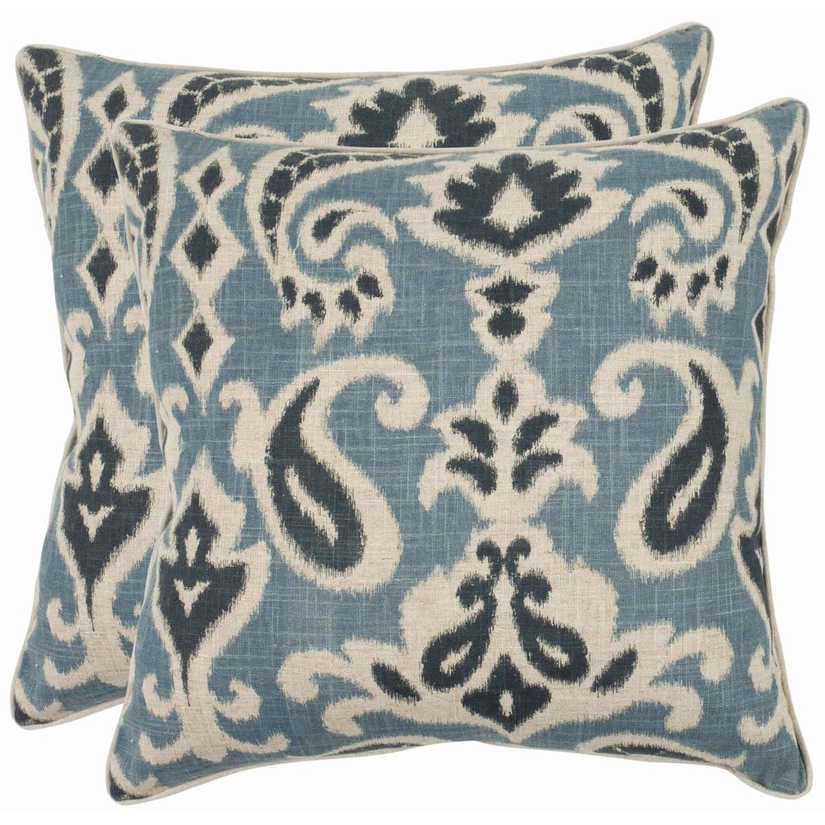 Safavieh Dylan Pillow, PIL834 - Blue (Set of 2)