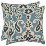 Safavieh Dylan Pillow, PIL834 - Blue (Set of 2)