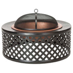 Safavieh Jamaica Fire Pit , PIT1007 - Copper/Black