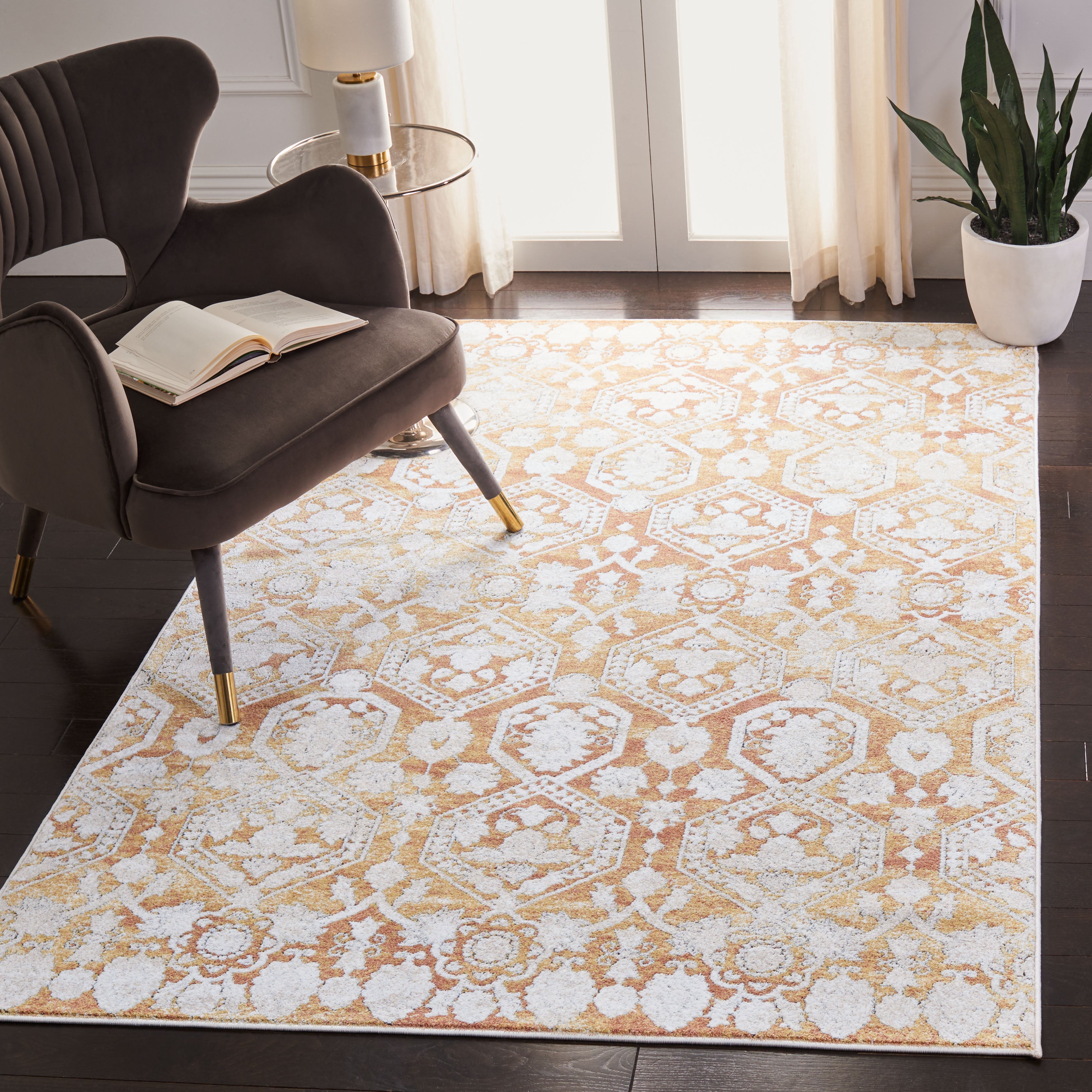 Safavieh Palermo 846 Rug, PLM846 - Gold / Beige