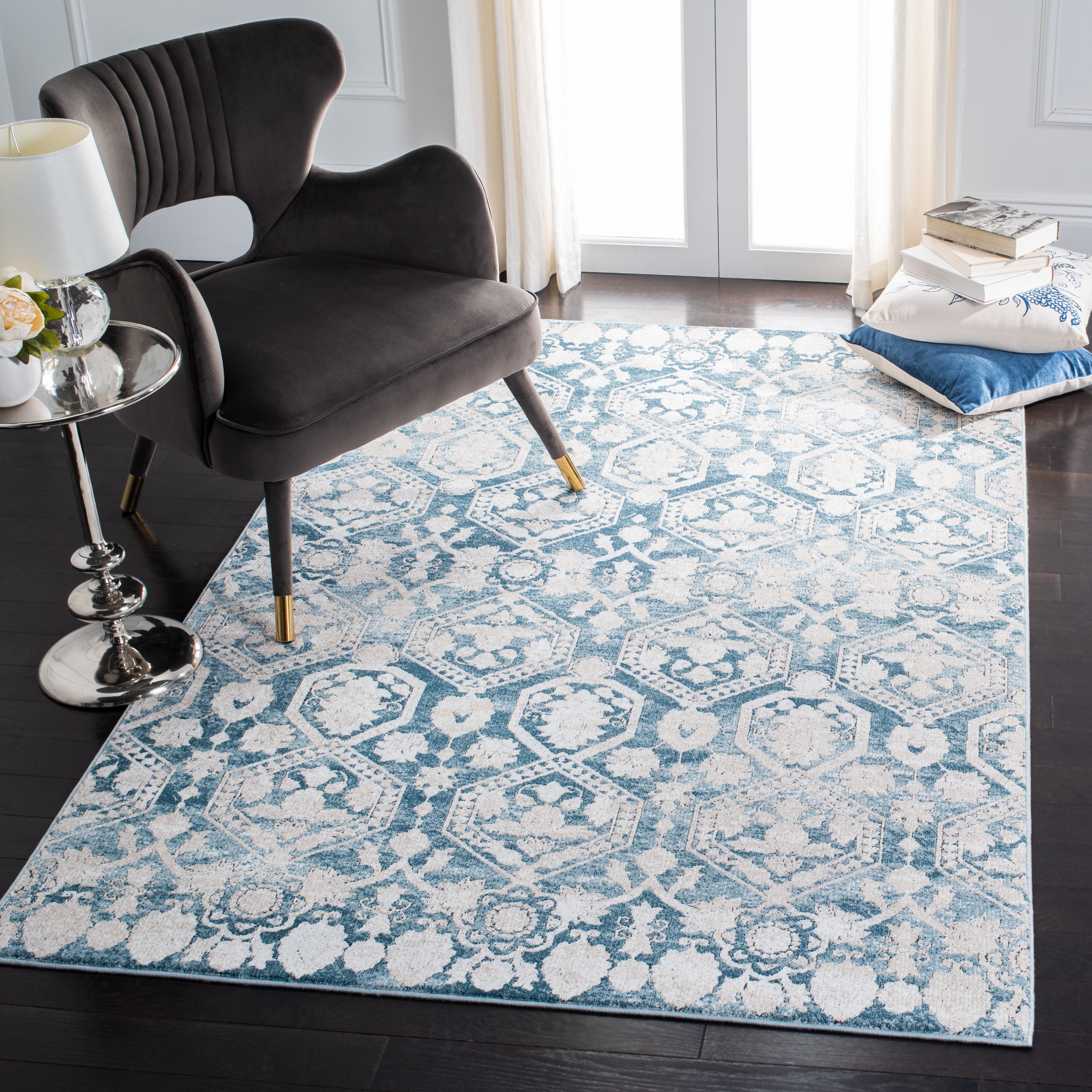 Safavieh Palermo 846 Rug, PLM846 - Blue / Beige