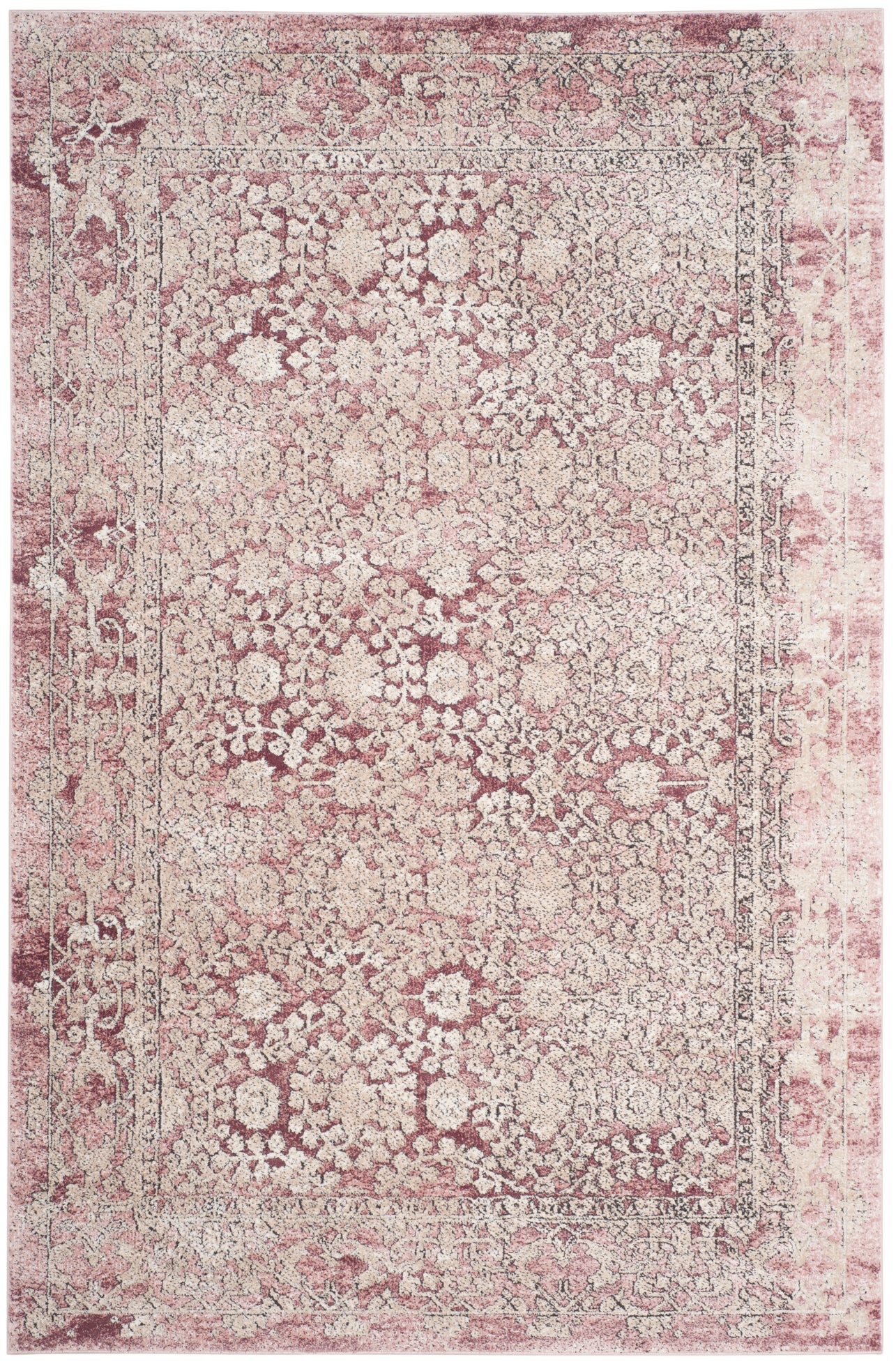 Safavieh Palermo 850 Rug, PLM850 - Rose / Beige