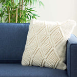 Safavieh Space Dye Pillow , PLS118 - White / Multi