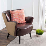 Safavieh Darling Knit Pillow , PLS202 - Mustard/Ivory/Congo Pink/Fuschia/Bondi Blue/Vermoline Orange/Natural