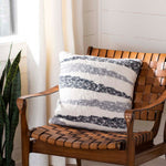 Safavieh Imani Knit Pillow , PLS208 - Dark Grey/Light Grey/Natural