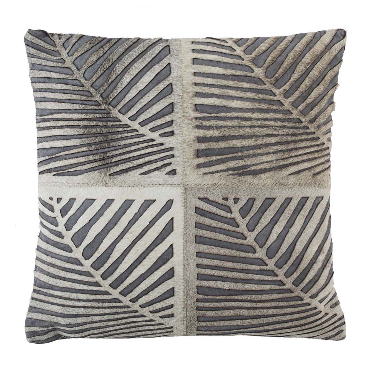 Safavieh Palm Cowhide Pillow White, PLS218 - White
