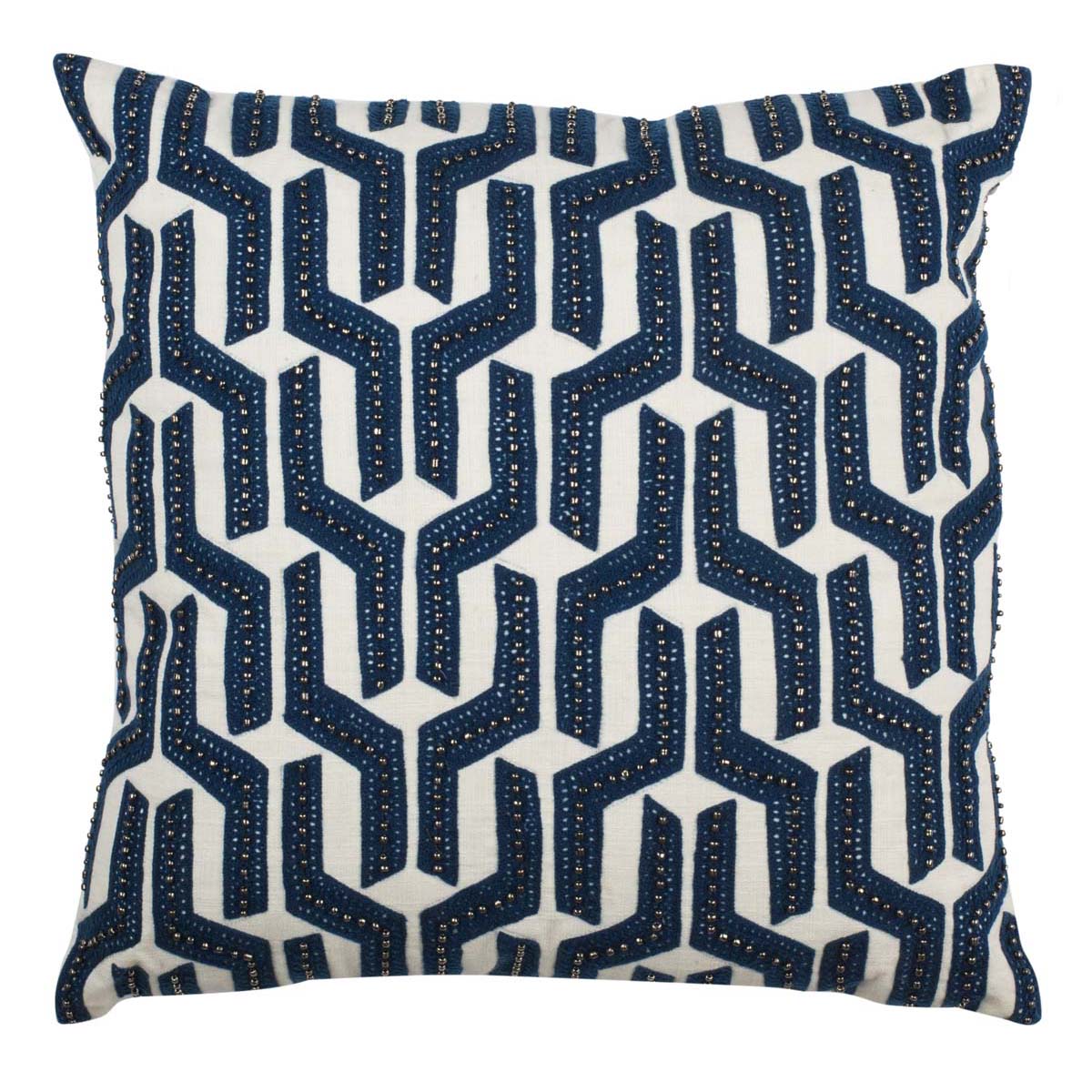 Safavieh Chauncy Pillow , PLS2500 - Navy/White