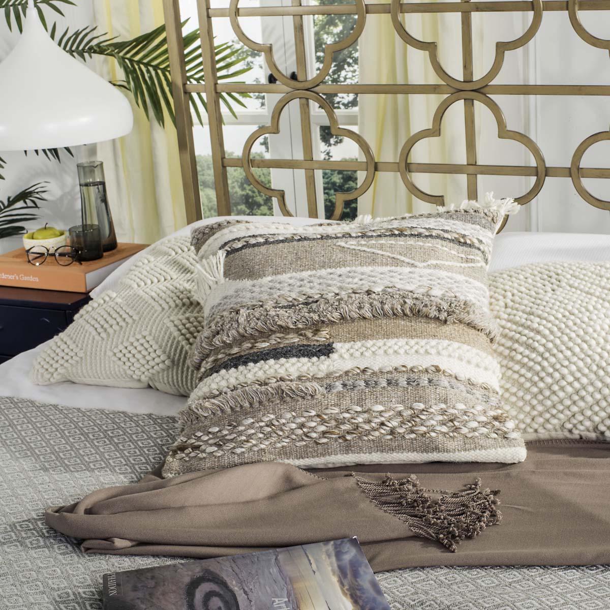 Safavieh Demna 20 Pillow , PLS303 - Geige/Grey