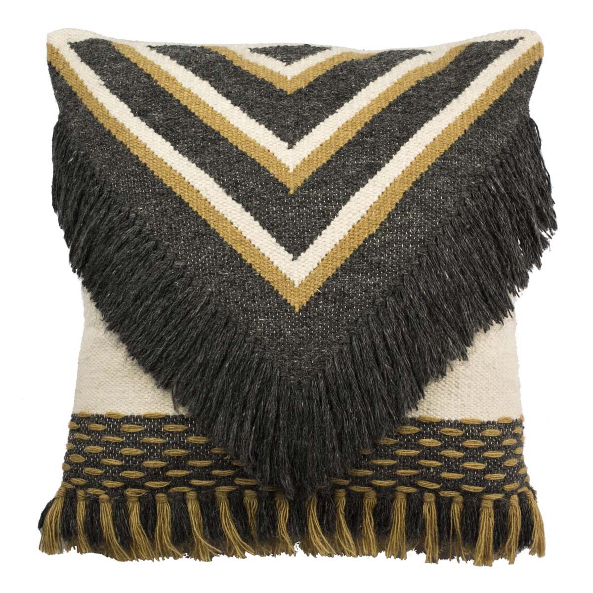 Safavieh Elettra 20 Pillow , PLS304 - Charcoal/Gold