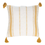 Safavieh Polli Pillow, PLS3503 - Mustard Yellow/Beige
