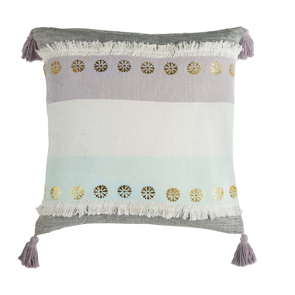 Safavieh Norra Pillow , PLS3504 - Purple/Grey/Teal/Gold