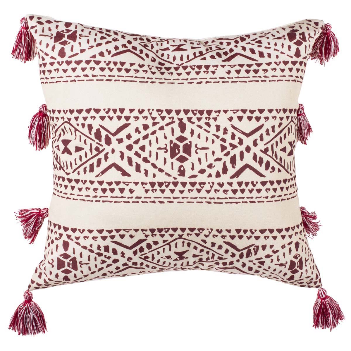 Safavieh Landria Pillow , PLS7083 - Beige/Red