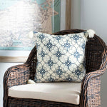 Safavieh Mariella Pillow , PLS7088 - White/Blue