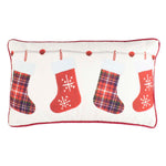 Safavieh Holly Jolly Pillow , PLS7106 - Ivory/Red