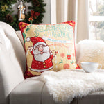 Safavieh Neve Pillow , PLS7118 - Champagne/Red