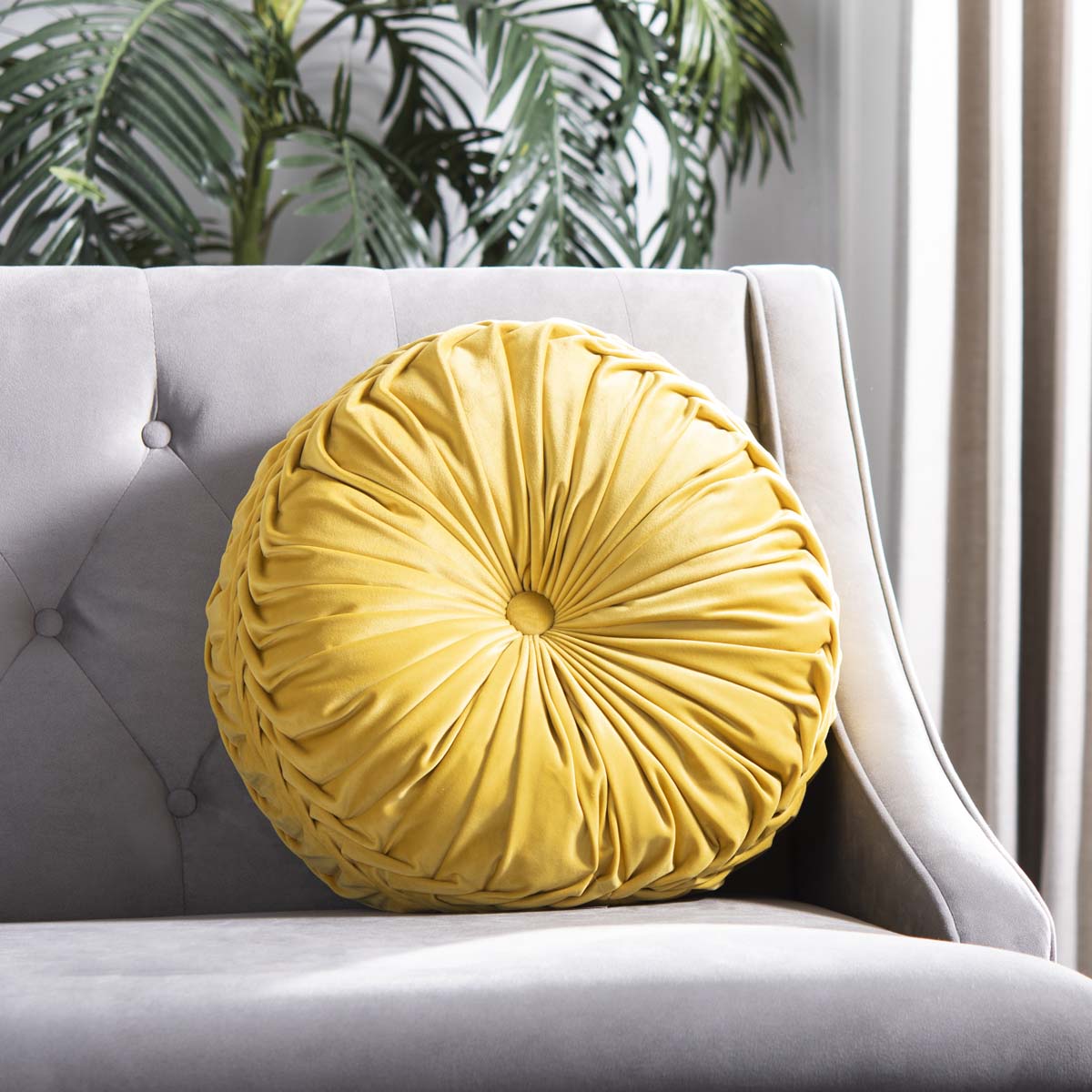 Safavieh Leila Pillow , PLS7125 - Mustard