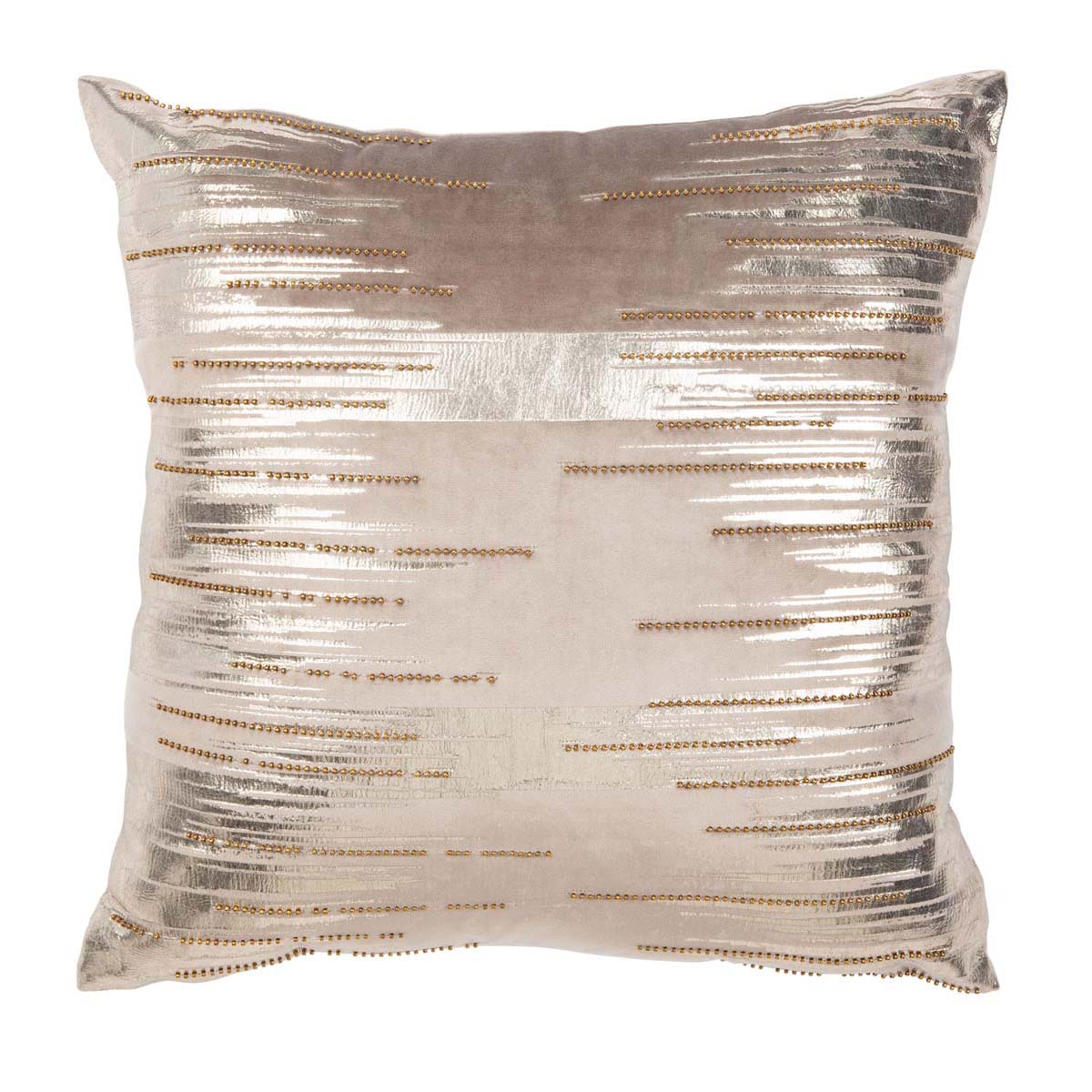 Safavieh Prasla Pillow Taupe/Gold, PLS7147 - Taupe/Gold