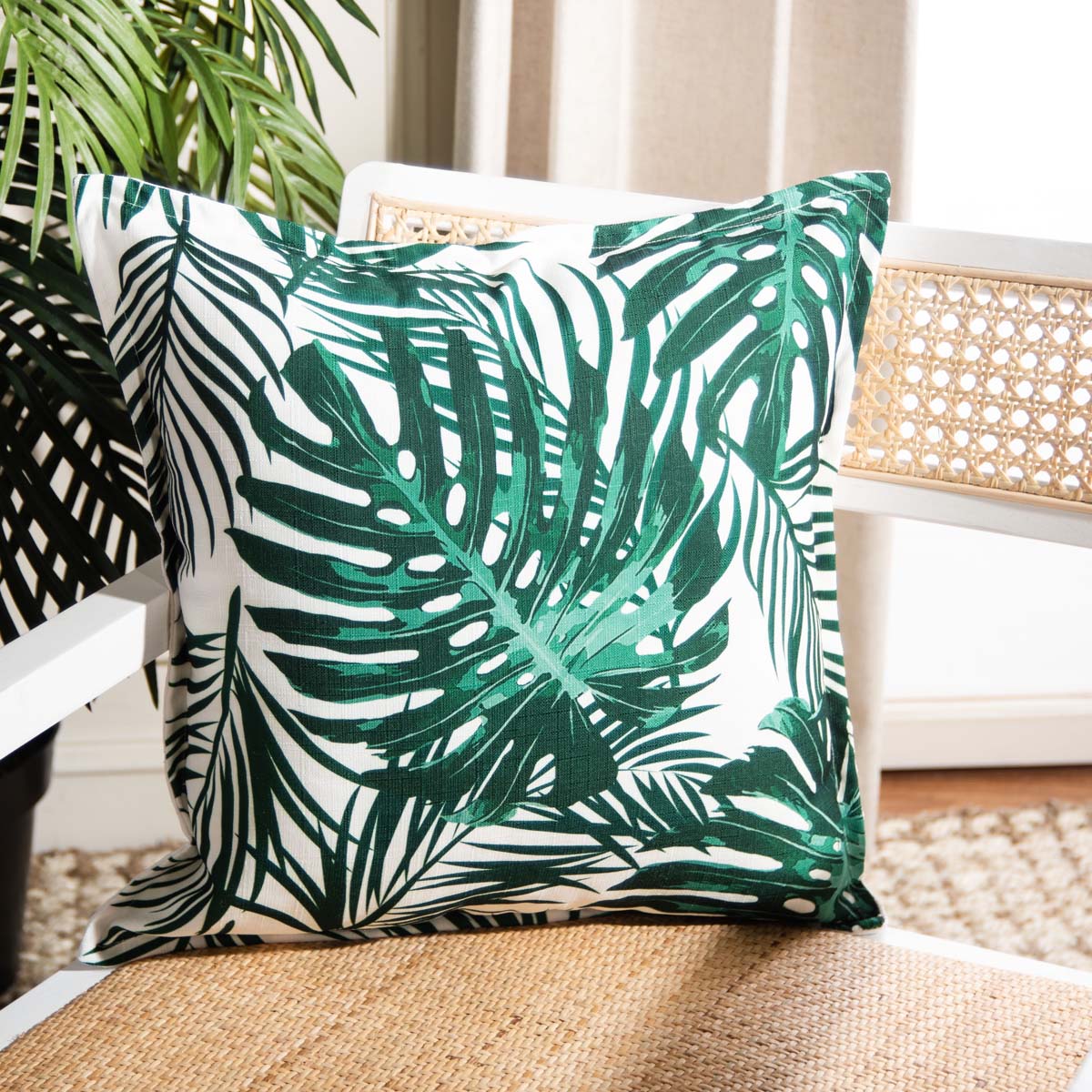 Safavieh Andala Pillow , PLS7155 - Green/White