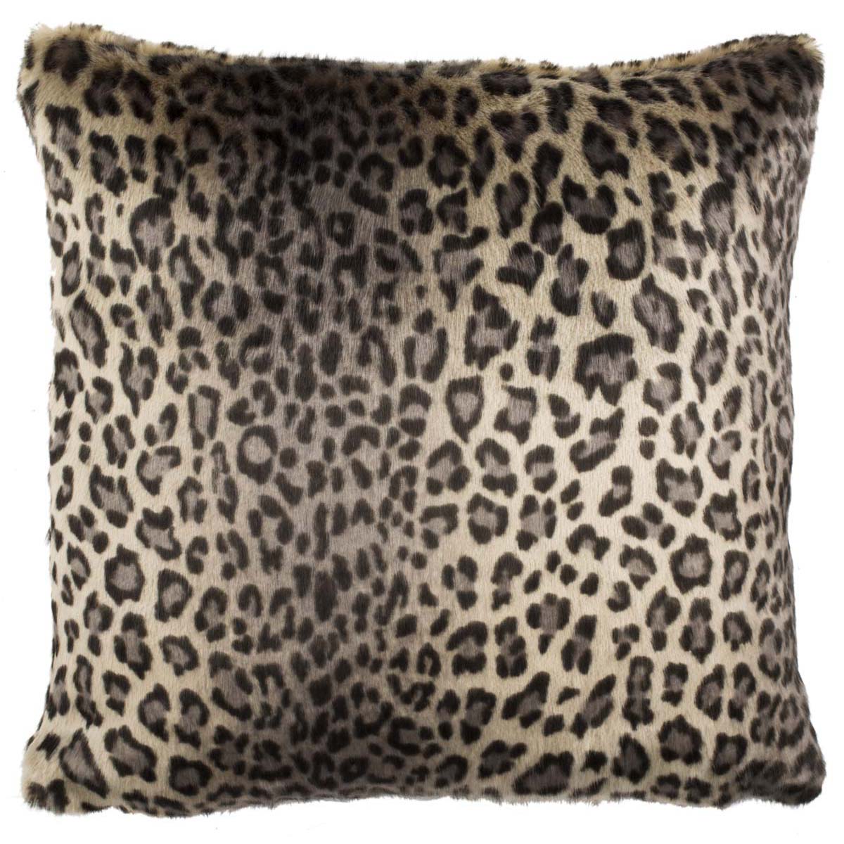 Safavieh Faux Black Leopard Pillow , PLS722