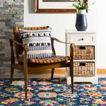 Safavieh Enya Pillow Cream/Navy, PLS790 - Cream/Navy