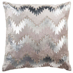 Safavieh Sophia  Flamestitch Pillow Silver, PLS870 - Silver
