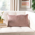 Safavieh Harper Quilt Pillow Rose, PLS871