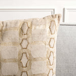 Safavieh Adalie Pillow , PLS877 - Beige / Gold