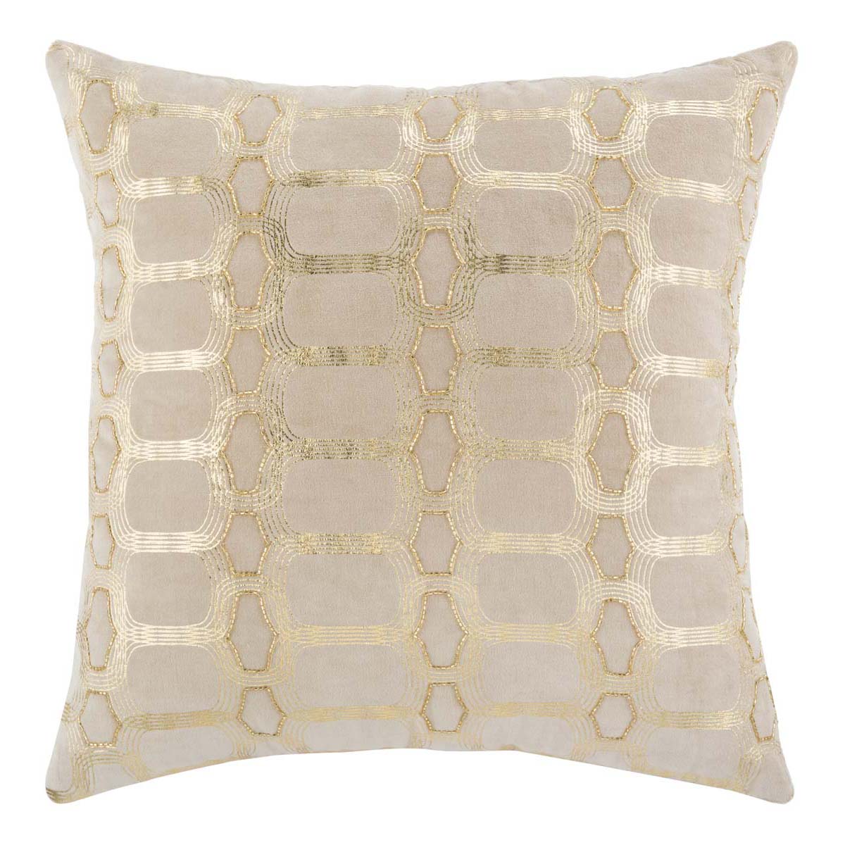 Safavieh Adalie  Pillow Beige/Gold, PLS877 - Beige/Gold