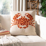 Safavieh Lilia Pillow Beige/Red/Orange, PLS890 - Beige/Red/Orange