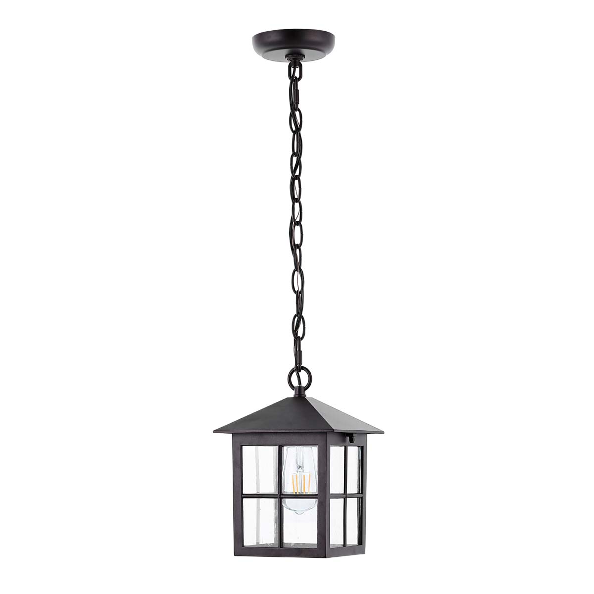 Safavieh Penryn Outdoor Pendant/Black , PLT4031 - Oil Rub Bronze