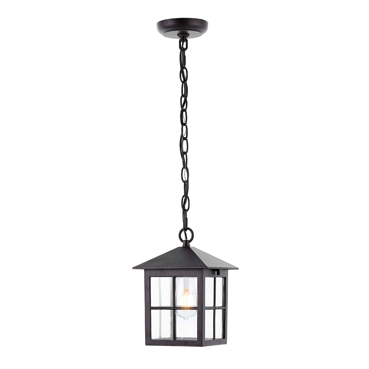 Safavieh Penryn Outdoor Pendant/Black , PLT4031 - Oil Rub Bronze